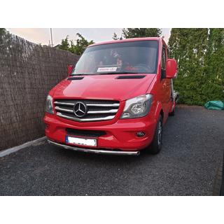 Передня нижня дуга ST008 (нерж.) Mercedes Sprinter W906 2006-2018 рр. фото 4