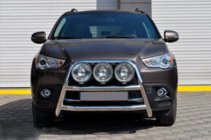 Mitsubishi ASX 2010-2023 рр. Кенгурятник WT018 (нерж.) фото 1