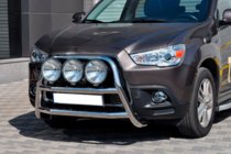 Mitsubishi ASX 2010-2023 рр. Кенгурятник WT018 (нерж.) фото 2
