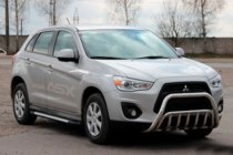 Mitsubishi ASX 2010-2023 рр. Кенгурятник WT002 (нерж.) фото 3