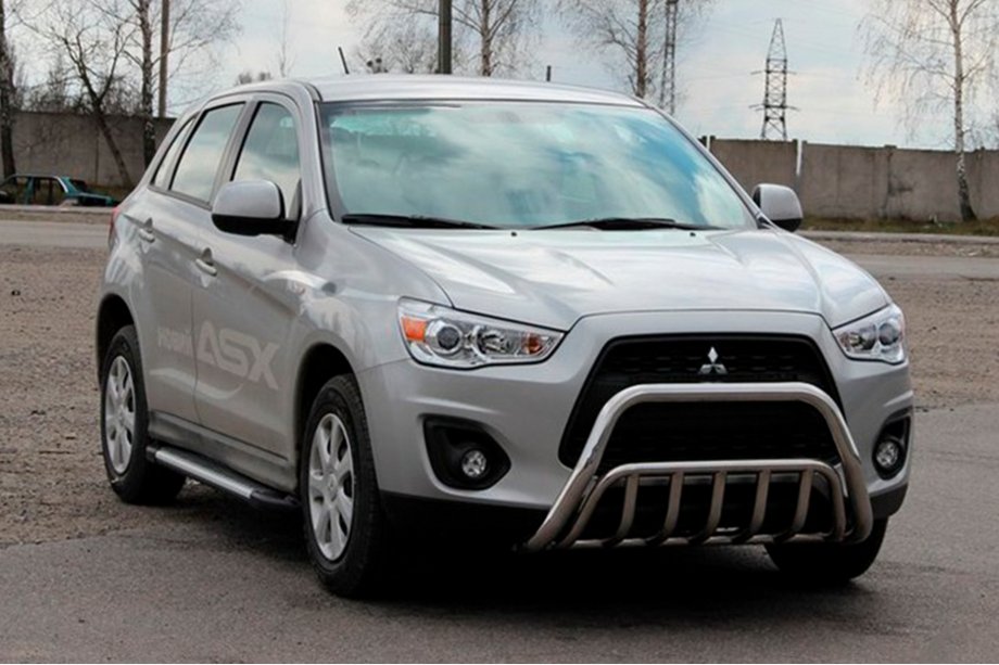 Mitsubishi ASX 2010-2023 рр. Кенгурятник WT002 (нерж.) Image
