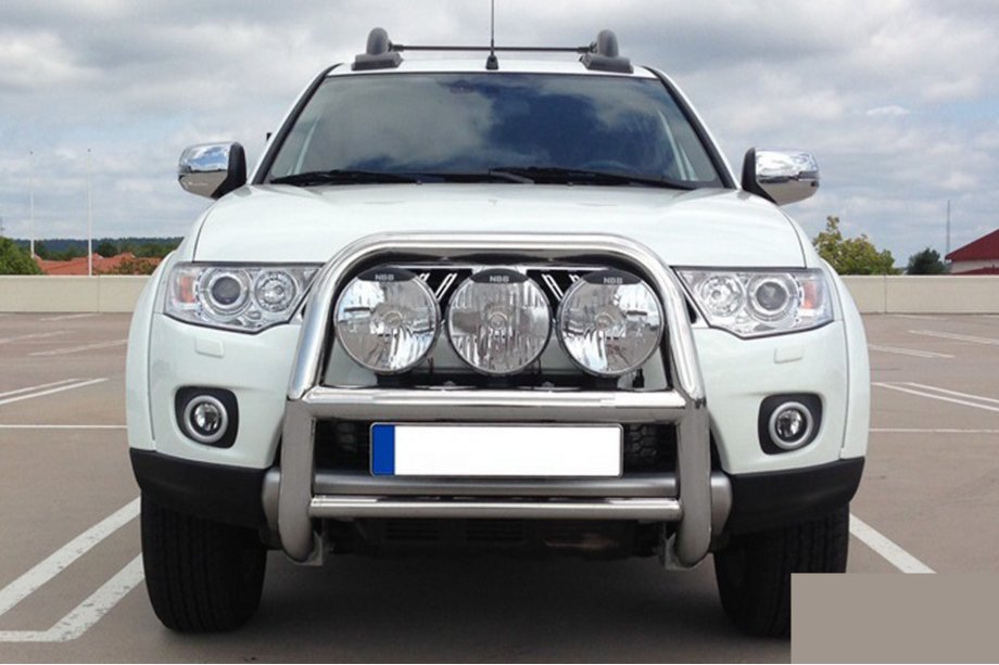Mitsubishi L200 2006-2015 рр. Кенгурятник WT018 (нерж.) Фото 2