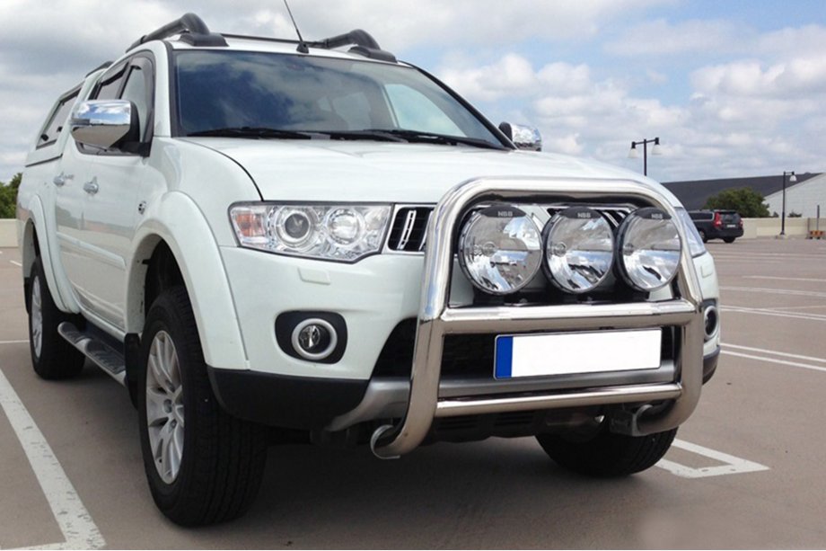 Mitsubishi L200 2006-2015 рр. Кенгурятник WT018 (нерж.) Фото 1