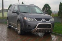 Mitsubishi Outlander 2006-2012 рр. Кенгурятник WT002 (нерж.) фото 2