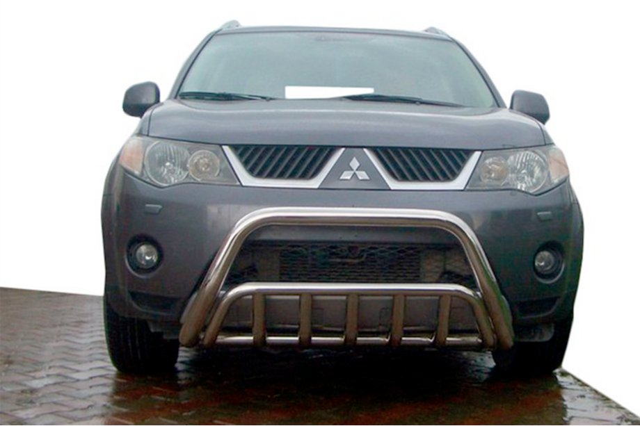 Mitsubishi Outlander 2006-2012 рр. Кенгурятник WT002 (нерж.) Image