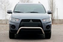 Mitsubishi Outlander 2006-2012 рр. Кенгурятник WT007 (нерж.) фото 1