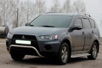 Mitsubishi Outlander 2006-2012 рр. Кенгурятник WT007 (нерж.) фото 2