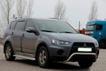 Mitsubishi Outlander 2006-2012 рр. Кенгурятник WT007 (нерж.) фото 3