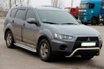 Mitsubishi Outlander 2006-2012 рр. Кенгурятник WT007 (нерж.) фото 4