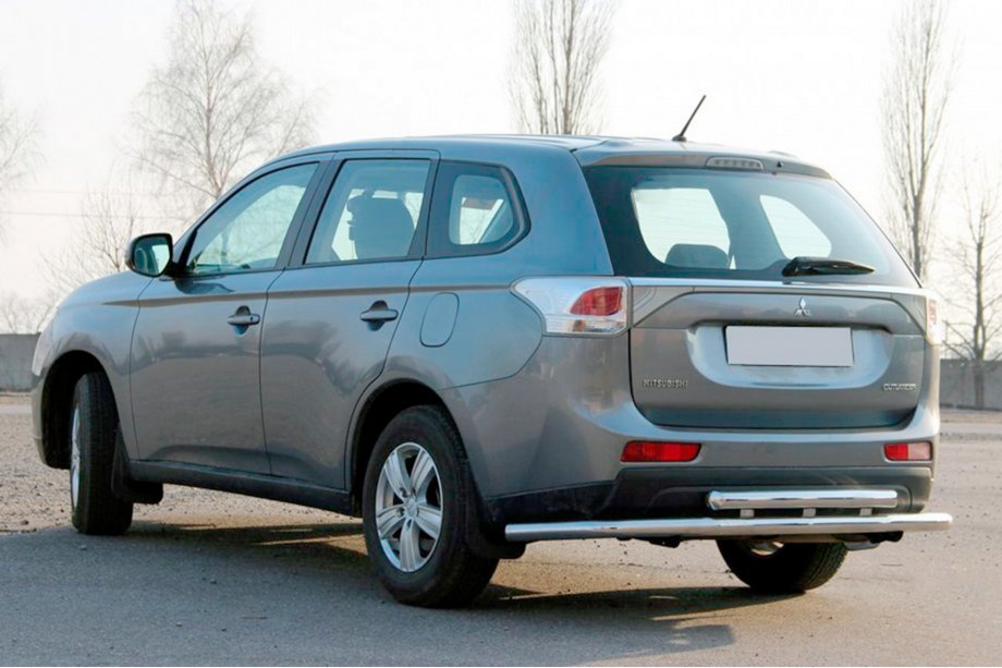 Mitsubishi Outlander 2012-2021 рр. Задня дуга AK004 (нерж) Image