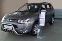 Mitsubishi Outlander 2012-2021 рр. Кенгурятник WT002 (нерж.) фото 3