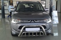 Mitsubishi Outlander 2012-2021 рр. Кенгурятник WT002 (нерж.) фото 2