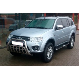 Передній захист WT002 (нерж.) Mitsubishi Pajero Sport 2008-2015 рр. фото 2