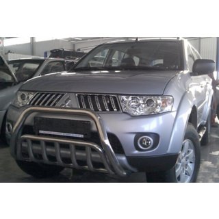 Передній захист WT002 (нерж.) Mitsubishi Pajero Sport 2008-2015 рр. фото 3