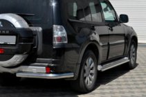 Mitsubishi Pajero Wagon IV 2006-2021 рр. Задня дуга AK003 (нерж.) фото 1