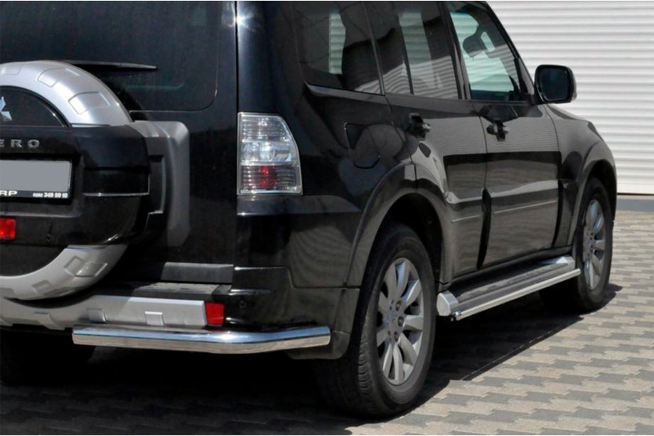 Mitsubishi Pajero Wagon IV 2006-2021 рр. Задня дуга AK003 (нерж.) Image