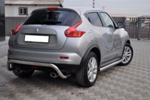 Nissan Juke 2010-2019 рр. Задня дуга AK007 (нерж) фото 5