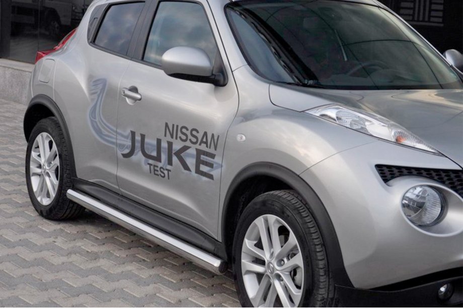 Nissan Juke 2010-2019 рр. Бічні труби Ø60 (2 шт., нерж.) Image