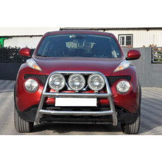 Кенгурятник WT018 (нерж) Nissan Juke 2010-2019 рр. фото 3