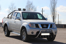Nissan Navara 2006-2015 рр. Кенгурятник WT003 (нерж) фото 5