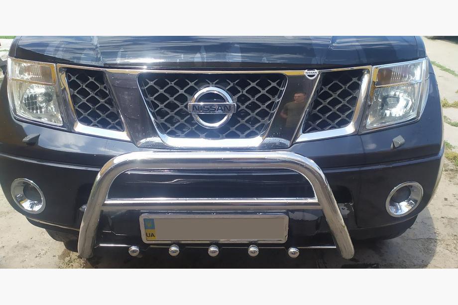 Nissan Navara 2006-2015 рр. Кенгурятник WT003 (нерж) Фото 4
