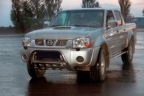 Nissan NP300 1999-2015 рр. Кенгурятник WT002 (нерж) фото 1