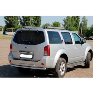 Задня дуга AK002 (нерж) Nissan Pathfinder R51 2005-2014 рр. фото 3