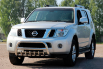 Nissan Navara 2006-2015 рр. Кенгурятник WT008 (нерж) фото 4