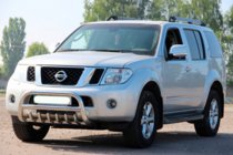Nissan Pathfinder R51 2005-2014 рр. Кенгурятник WT008 (нерж) фото 1