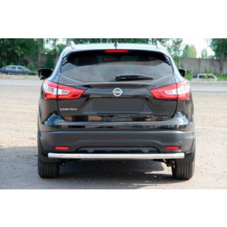 Задня дуга AK002 (нерж) Nissan Qashqai 2014-2021 рр. фото 1
