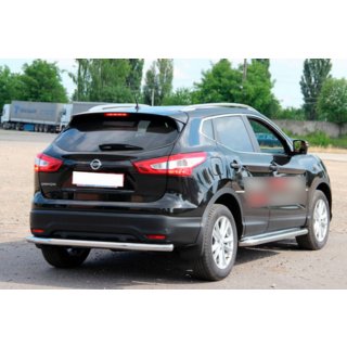 Задня дуга AK002 (нерж) Nissan Qashqai 2014-2021 рр. фото 3