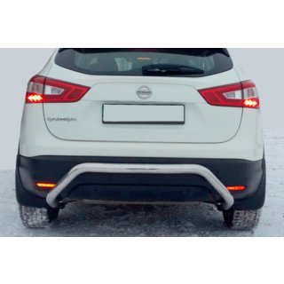 Задня дуга AK007-1 (нерж) Nissan Qashqai 2014-2021 рр. фото 4
