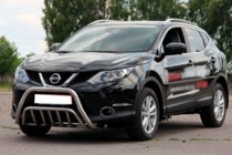 Nissan Qashqai 2014-2021 рр. Кенгурятник WT002 (нерж) фото 2