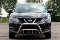 Nissan Qashqai 2014-2021 рр. Кенгурятник WT002 (нерж) фото 1