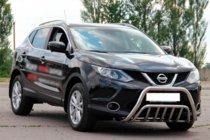 Nissan Qashqai 2014-2021 рр. Кенгурятник WT002 (нерж) фото 3
