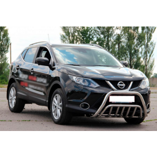 Кенгурятник WT002 (нерж) Nissan Qashqai 2014-2021 рр. фото 3