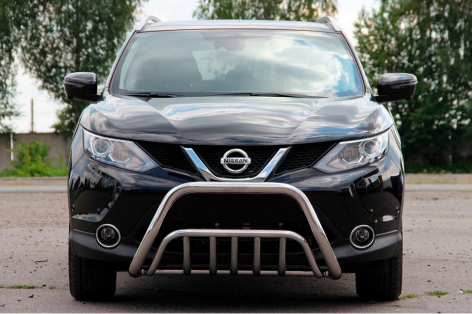 Nissan Qashqai 2014-2021 рр. Кенгурятник WT002 (нерж) Image
