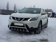 Nissan Qashqai 2014-2021 рр. Кенгурятник WT003 (нерж) фото 3
