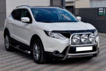 Nissan Qashqai 2014-2021 рр. Кенгурятник WT018 (нерж) фото 1