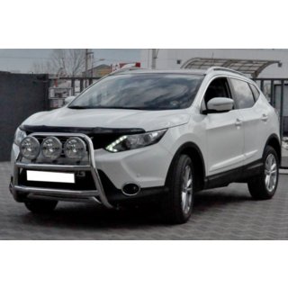 Кенгурятник WT018 (нерж) Nissan Qashqai 2014-2021 рр. фото 3