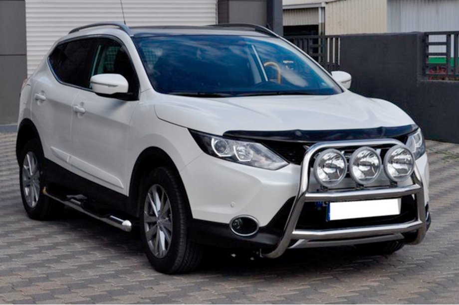 Nissan Qashqai 2014-2021 рр. Кенгурятник WT018 (нерж) Image