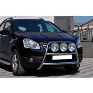 Кенгурятник WT018 (нерж.) Nissan Qashqai 2007-2010 рр. фото 2