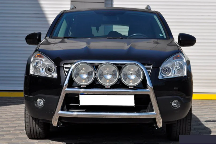 Nissan Qashqai 2007-2010 рр. Кенгурятник WT018 (нерж.) Image