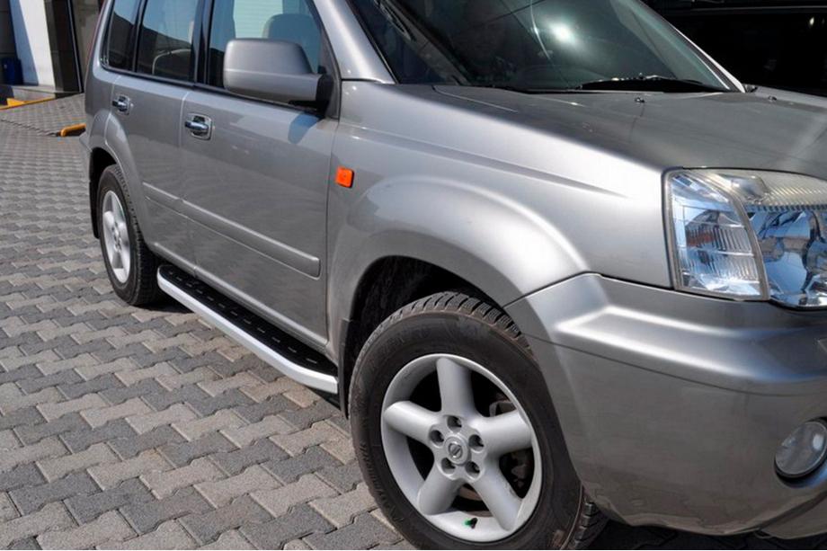Nissan X-trail T30 2002-2007 рр. Бокові пороги Fullmond (2 шт., алюм.) Image