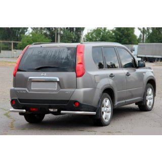 Задні кути AK003 (2 шт., нерж.) Nissan X-trail T31 2007-2014 рр. фото 1