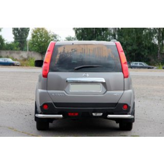 Задні кути AK003 (2 шт., нерж.) Nissan X-trail T31 2007-2014 рр. фото 2