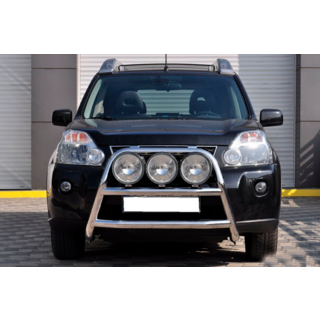 Передній захист WT018 (нерж) Nissan X-trail T31 2007-2014 рр. фото 1