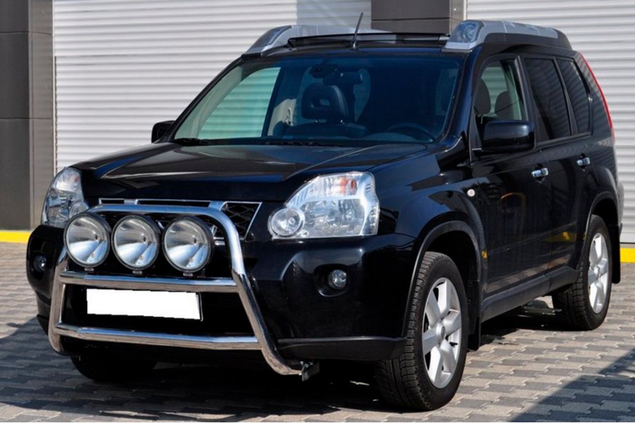 Nissan X-trail T31 2007-2014 рр. Передній захист WT018 (нерж) Фото 3