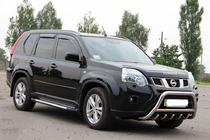 Nissan X-trail T31 2007-2014 рр. Передній захист WT003 (нерж) фото 5