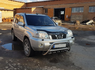 Nissan X-trail T31 2007-2014 рр. Передній захист WT003 (нерж) фото 9